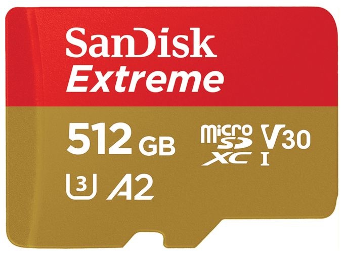 MicroSDHC Speicherkarte 512 GB Class 3 (U3) Klasse 10 Extreme A2 
