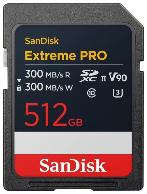 SDXC Speicherkarte 512 GB Class 3 (U3) Klasse 10 Extreme Pro 