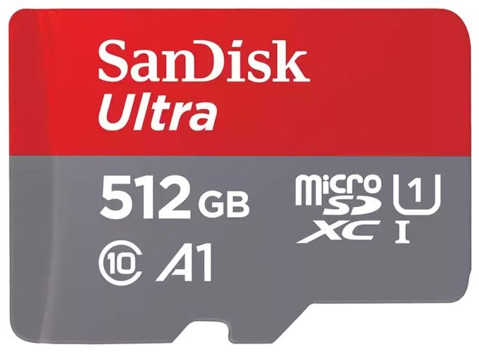 MicroSDXC Speicherkarte 512 GB Klasse 10 Ultra A1 