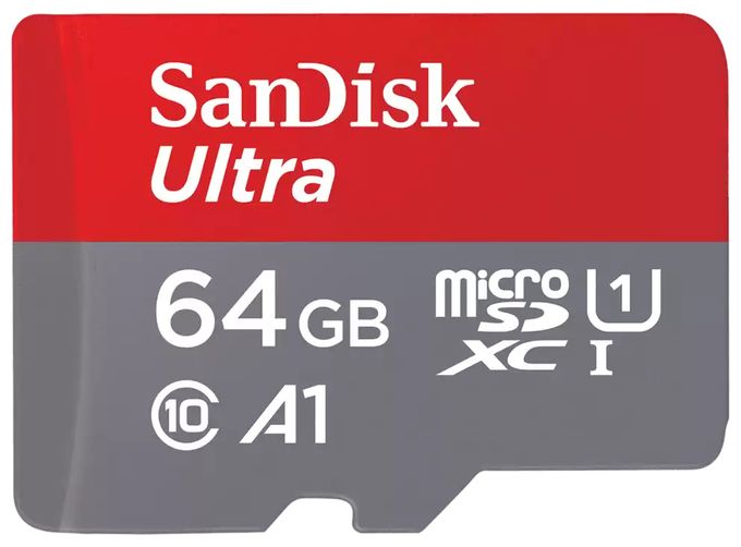 MicroSDXC Speicherkarte 64 GB Class 1 (U1) Klasse 10 Ultra A1 