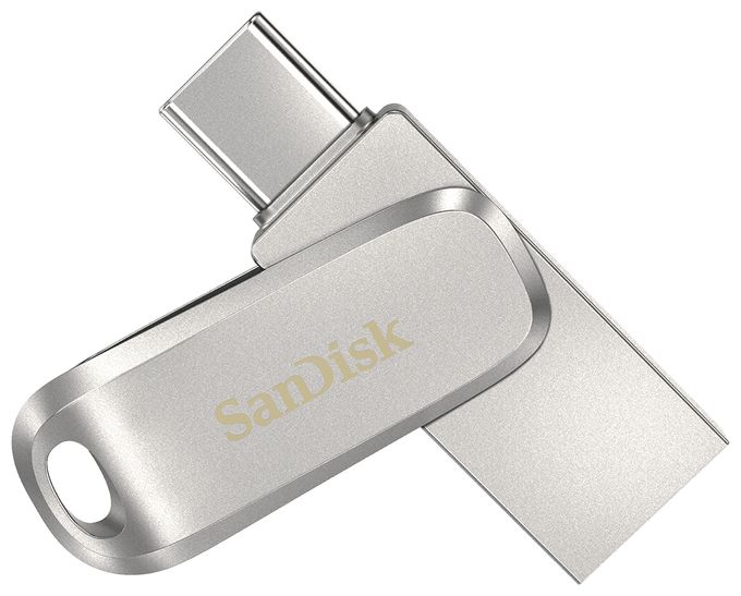 USB Type-A / USB Type-C Stick 1 TB  Ultra Dual Drive Luxe (Edelstahl) 