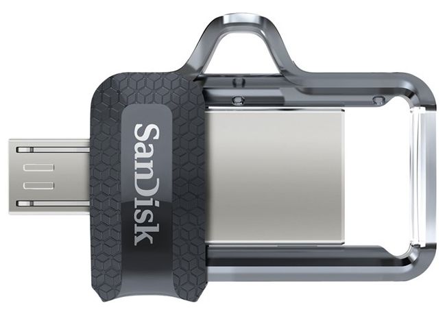 USB Type-A / Micro-USB Stick 32 GB (Schwarz, Transparent) Ultra Dual Drive m3.0 