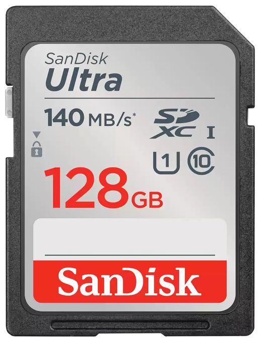 SDXC Speicherkarte 128 GB Class 1 (U1) Klasse 10 Ultra U1 