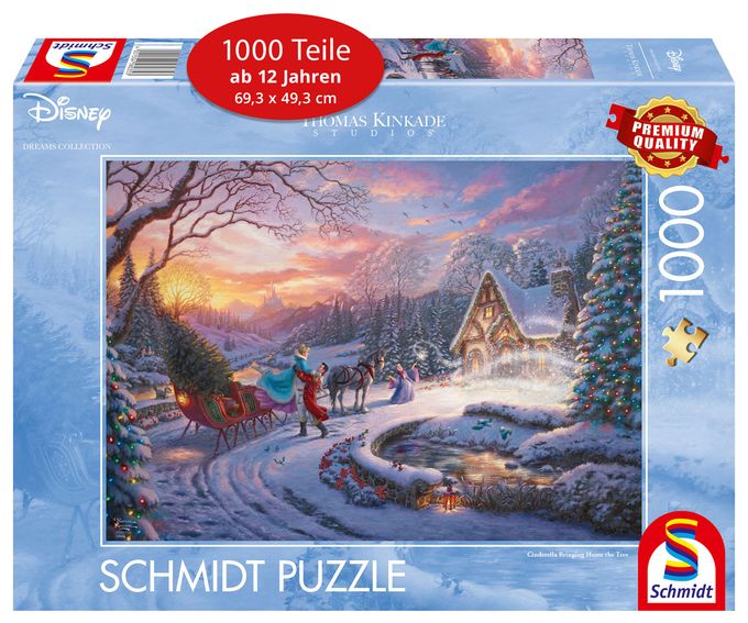 58035 Disney Cinderella Christmas Puzzle, 1.000 Teile 