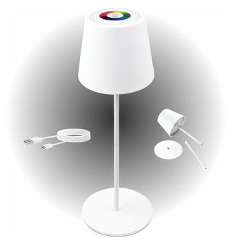 LED Warmweiß DC RGB Tischleuchte mit Touchsteuerung 