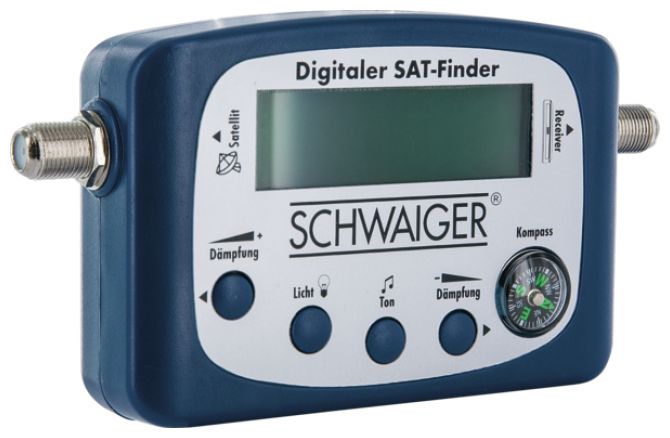 SF80531 SAT-Finder mit Kompass und akustischer Pegelanzeige 