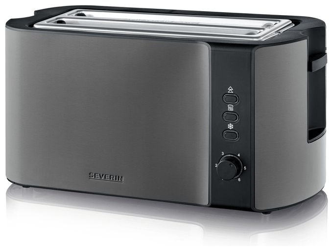 Toaster 1400 W 4 Scheibe(n) (Schwarz, Gebürsteter Stahl, Edelstahl) AT9341 