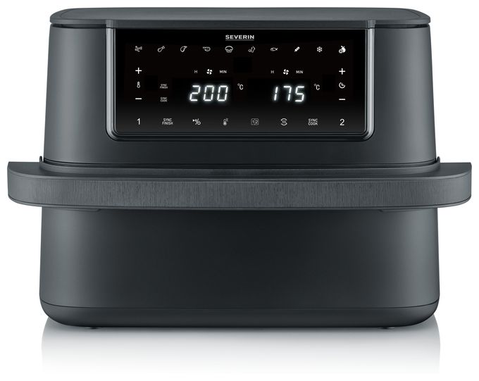 Doppel Heißluftfritteuse 9 l 2600 W  FR2490 (Schwarz) 