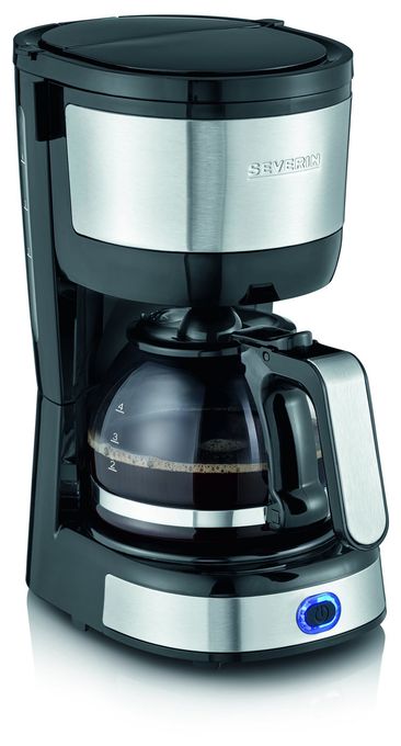 4 Tassen Filterkaffeemaschine  KA4808 (Schwarz, Edelstahl) 