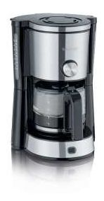 10 Tassen Filterkaffeemaschine  KA4825 (Schwarz, Edelstahl) 
