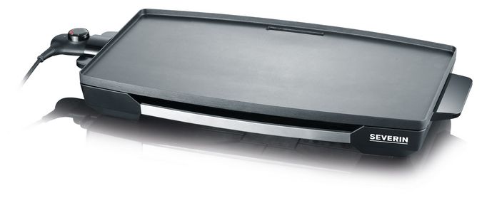 2200 W mit 595 x 345 mm Fläche  KG2397 Plancha-Grill (Schwarz) 