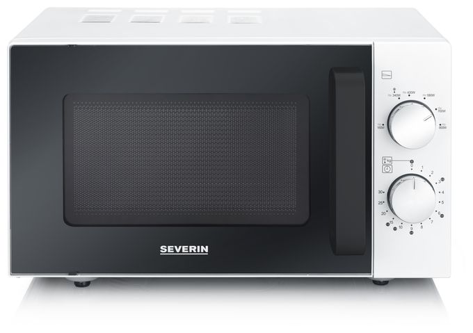 Freistehende Mikrowelle 800 W Größe: klein 6 Stufen (Schwarz, Silber, Weiß) MW7574 