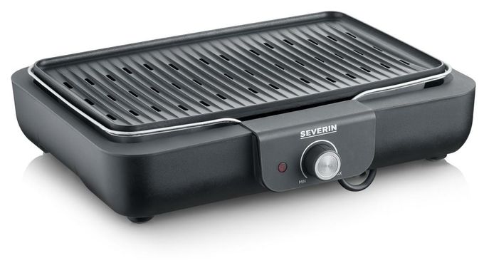 2300 W mit 370 x 290 mm Fläche  PG8556 Grillplatte (Schwarz, Edelstahl) 