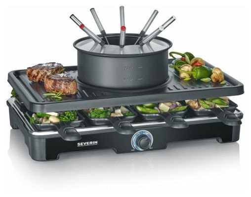 8 Person(en) 1400 W RG2347 Raclette-Fondue Kombination 