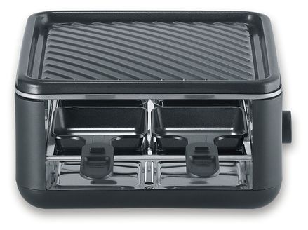 4 Person(en) 800 W RG2360 Black Line Lite Mini Raclettegrill 