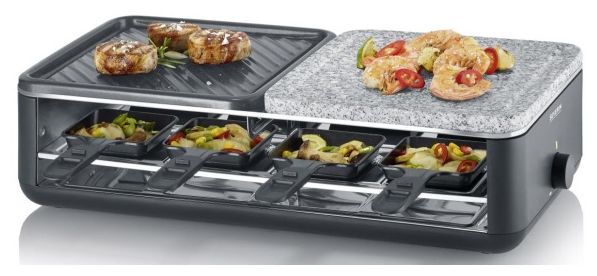 8 Person(en) 1300 W RG2366 Black Line Lite Raclettegrill 
