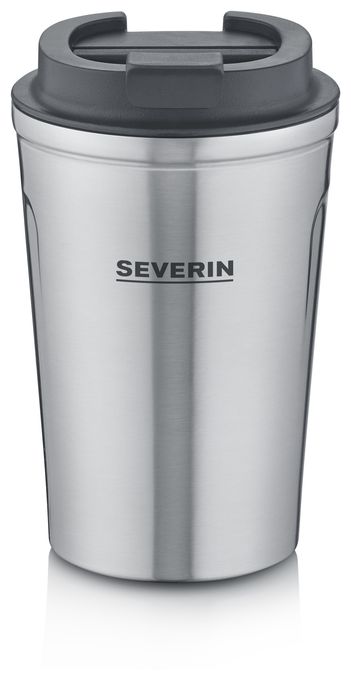  ZB5555 Thermobecher Kaffeebecher 350ml (Grau, Silber) 