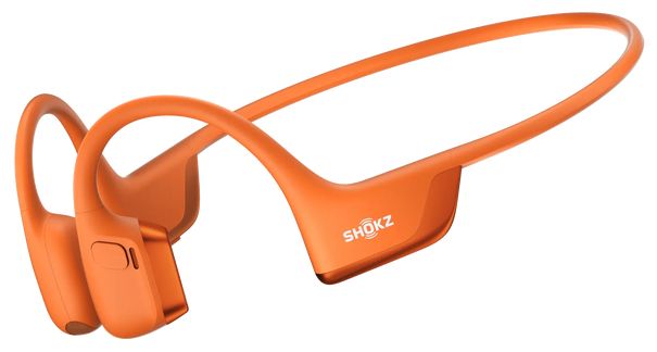Knochenschall Bluetooth Kopfhörer kabellos 12 h Laufzeit IP55  OpenRun Pro 2 (Orange) 