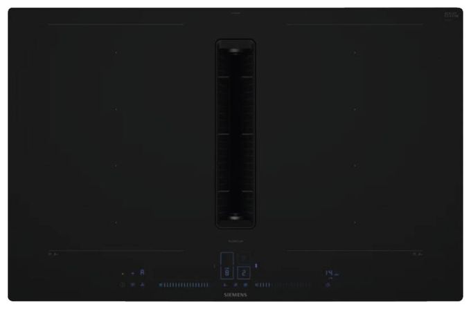 80 cm Induktionskochfeld 4 Kochzonen mit integriertem Dunstabzug iQ700 EX80BNGA7 (EX80BNX68E + HZ9VDSB2) autarkes 