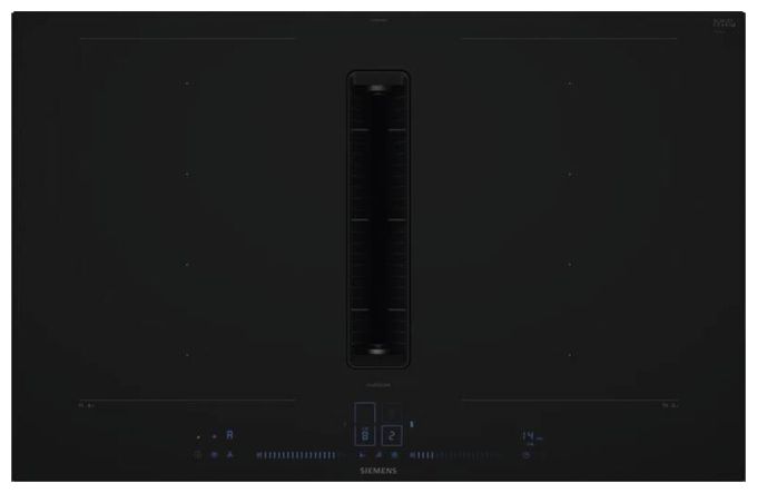 80 cm Induktionskochfeld 4 Kochzonen mit integriertem Dunstabzug iQ700 EX87BNGA6 (EX87BNX68E + HZ9VDSB4) autarkes 
