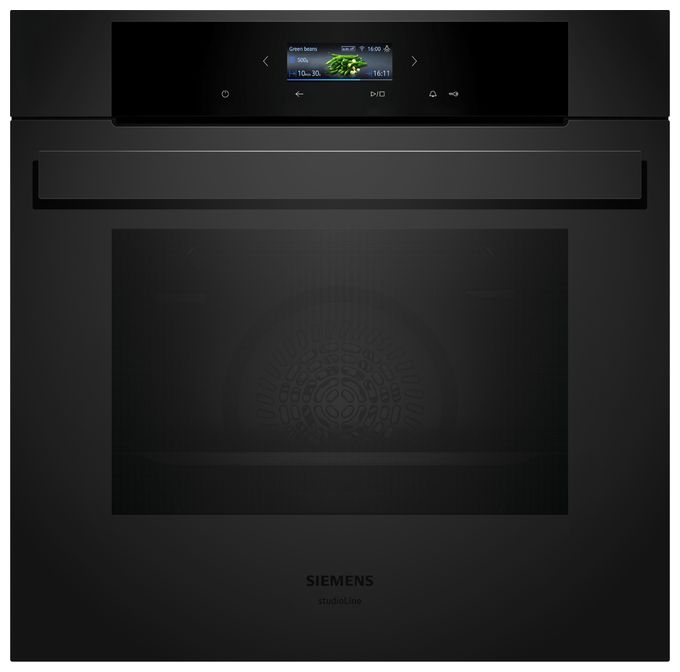Einbaubackofen groß AutoClean (Schwarz) iQ700 HB974GLM1 