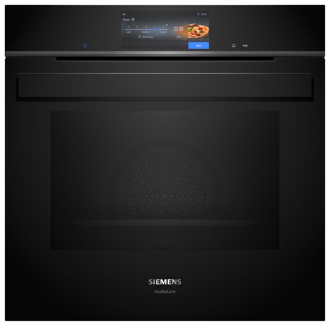 Einbaubackofen groß AutoClean (Schwarz) iQ700 HB978GUB1 