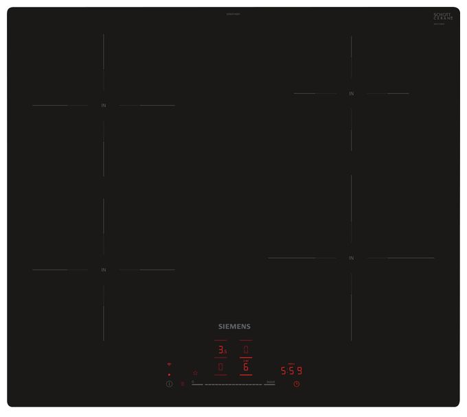 60 cm Induktions Kochfeld/Herdplatte 4 Zone(n) iQ100 EH601HEB1E autarkes 