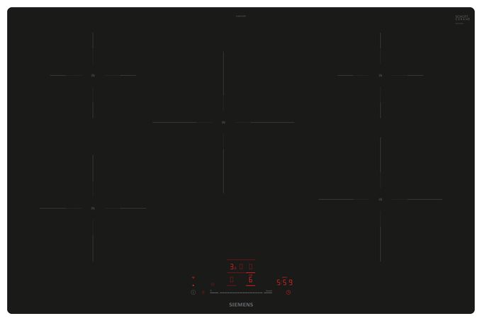 80 cm Induktions Kochfeld/Herdplatte 5 Zone(n) iQ100 EH801HVB1E autarkes 