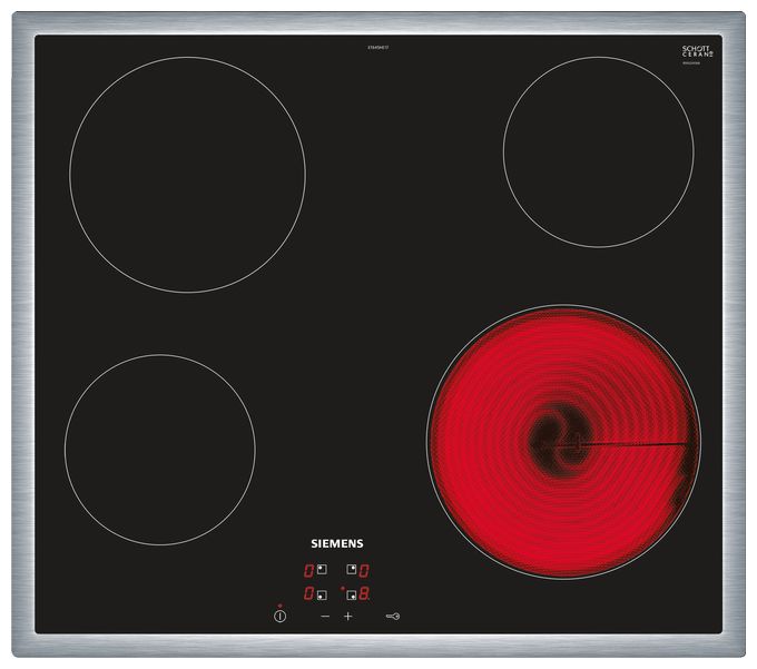 Glaskeramik Kochfeld/Herdplatte 4 Zone(n) iQ100 ET645HE17 autarkes 60 cm 