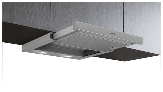 Abluft/Umluft Dunstabzugshaube/Esse Einbau 60 cm (Silber) iQ100 LI64LB521 