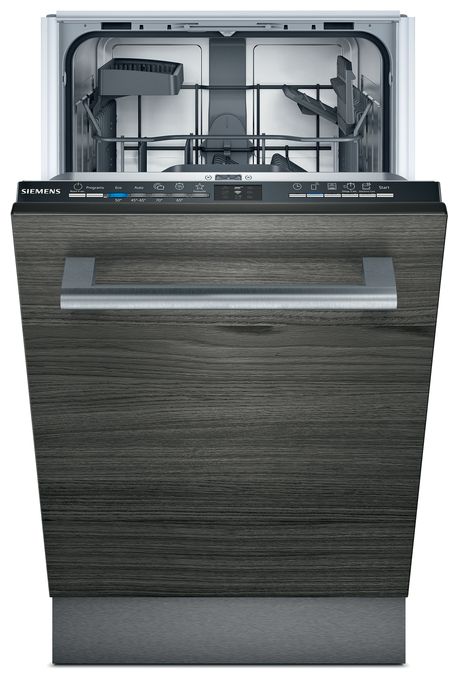 45 cm Geschirrspüler vollintegriert (ohne Front) Leise 9 Maßgedecke aquaStop Funktion iQ100 SR61IX05KE 