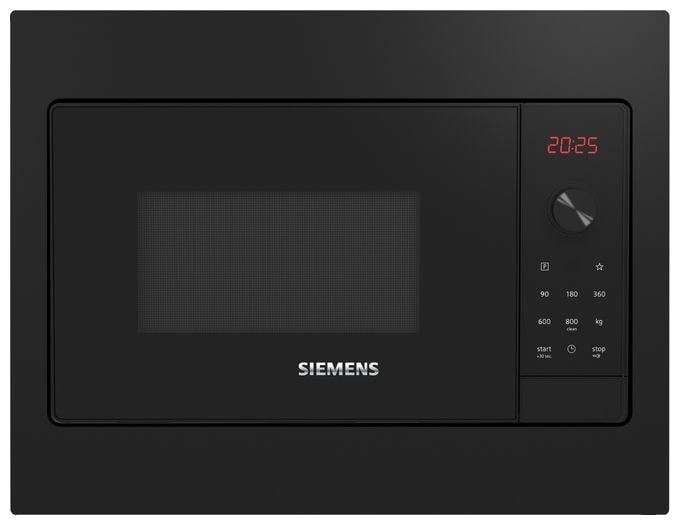 Einbau-Mikrowelle 800 W Größe: klein 5 Stufen (Schwarz, Edelstahl) iQ300 BF523LMB3 