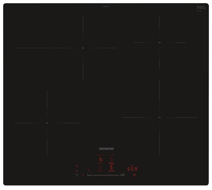 60 cm Induktions Kochfeld/Herdplatte 4 Zone(n) iQ300 EH601HFB1E autarkes 