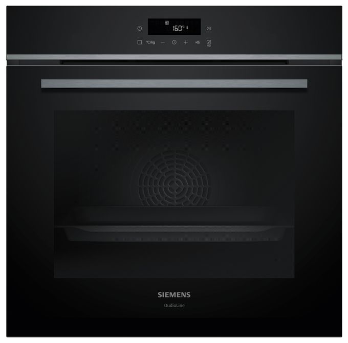 Einbaubackofen groß AutoClean (Schwarz/Edelstahl) iQ300 HB472G0B3 