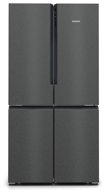 Side-by-Side Kühl-/ Gefrierkombination French Door 405 l / 200 l 333 kWh NoFrost 1830 mm x 910 mm  iQ300 KF96NAXEA (Schwarz, Edelstahl) 