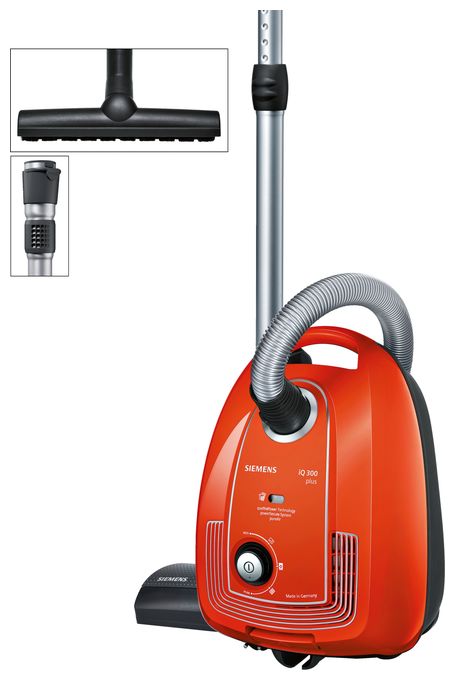 Bodenstaubsauger mit Staubbeutel 750 W Hygienefilter  iQ300 VSP3AAAA Limited Edition (Rot) 
