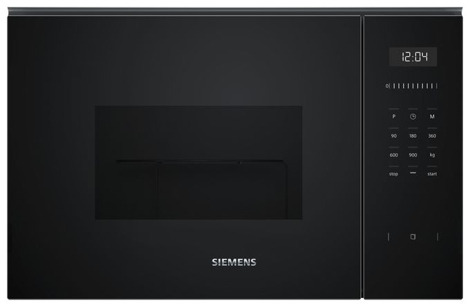 Einbau-Mikrowelle 900 W Größe: mittel 5 Stufen Grill (Schwarz) iQ500 BE555LMB1 