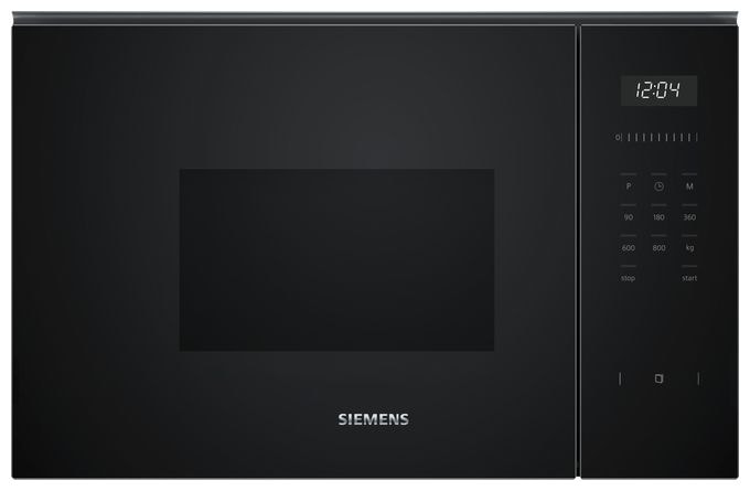 Einbau-Mikrowelle 800 W Größe: klein 5 Stufen (Schwarz) iQ500 BF525LMB1 