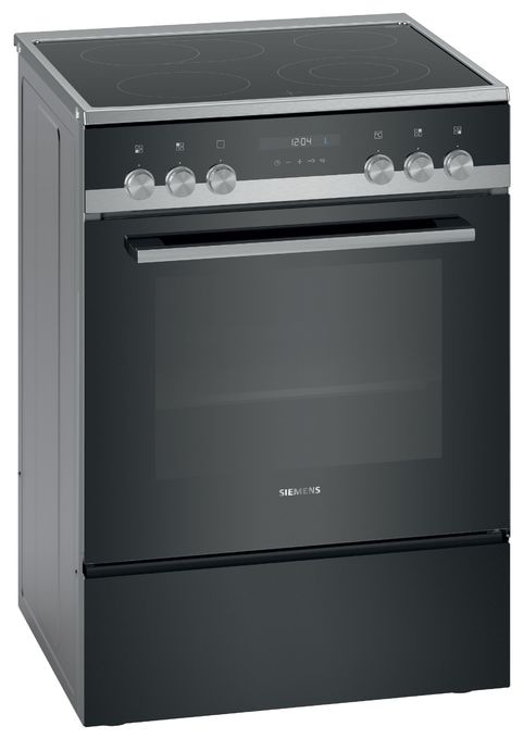 Freistehender Herd Elektro normal mit Glaskeramik Kochfeld iQ500 HK9S5A240 