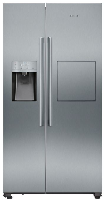 Side-by-Side Kühl-/ Gefrierkombination 369 l / 191 l 258 kWh NoFrost 1787 mm x 908 mm  iQ500 KA93GAIDP (Grau) 