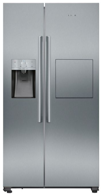 Side-by-Side Kühl-/ Gefrierkombination 369 l / 191 l 323 kWh NoFrost 1787 mm x 908 mm  iQ500 KA93GAIEP (Edelstahl) 
