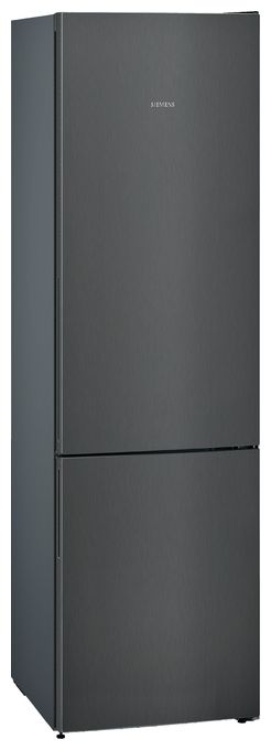 249 l / 94 l Kühl-Gefrierkombi freistehend 119 kWh Jahr  iQ500 KG39E8XBA (Schwarz, Edelstahl) 