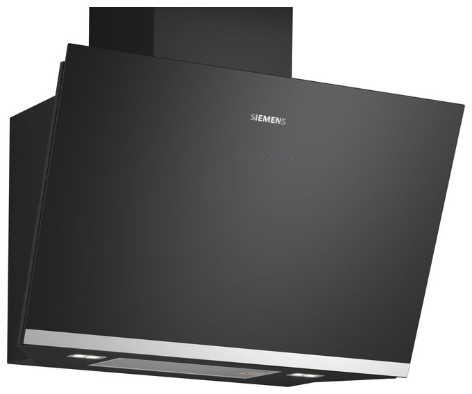 Abluft/Umluft Dunstabzugshaube/Esse Wand 80 cm (Schwarz, Edelstahl) iQ500 LC81KAN60 