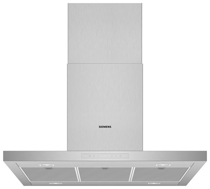 Abluft/Umluft Dunstabzugshaube/Esse Insel 90 cm (Edelstahl) iQ500 LF97BCP50 