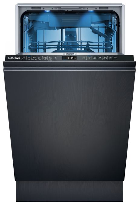 45 cm Geschirrspüler vollintegriert (ohne Front) Leise 10 Maßgedecke aquaStop Funktion Wärmetauscher iQ500 SR65EX09ME 