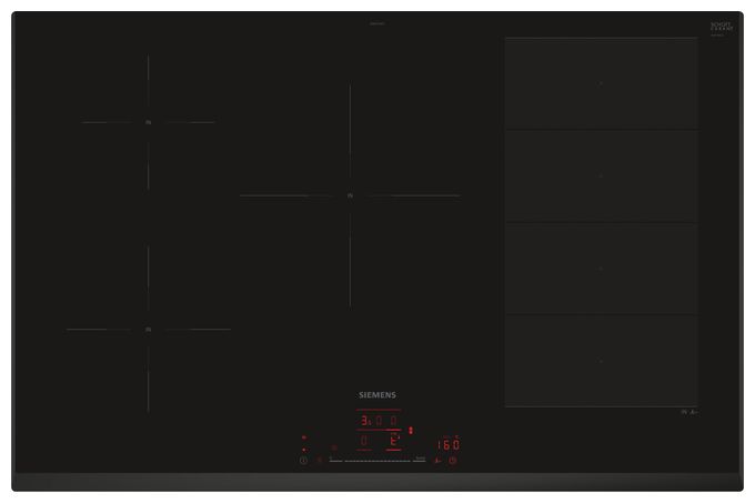 80 cm Induktions Kochfeld/Herdplatte 5 Zone(n) iQ700 EX851HVC1E autarkes 