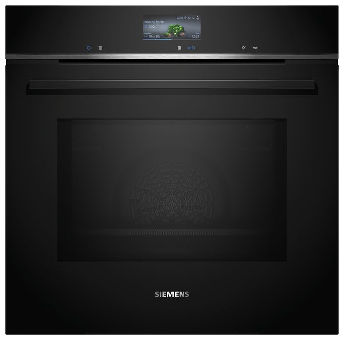 Einbaubackofen groß AutoClean Mikrowelle iQ700 HM776GKB1 
