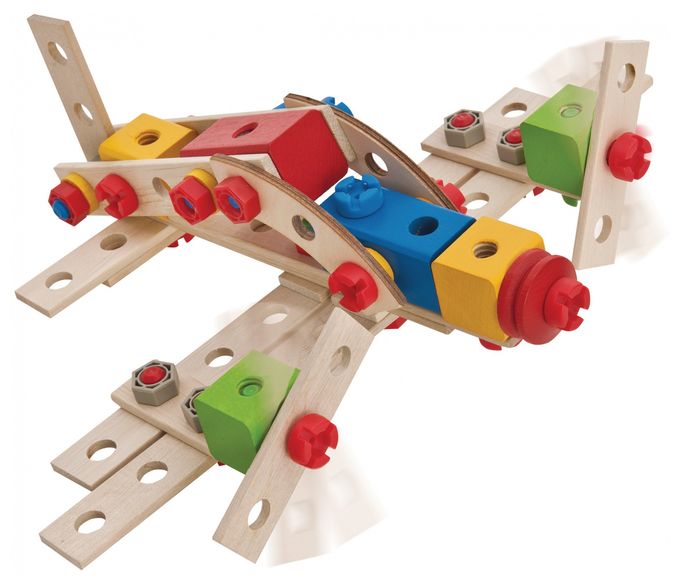  Constructor Große Lok Bauset (Mehrfarbig) 