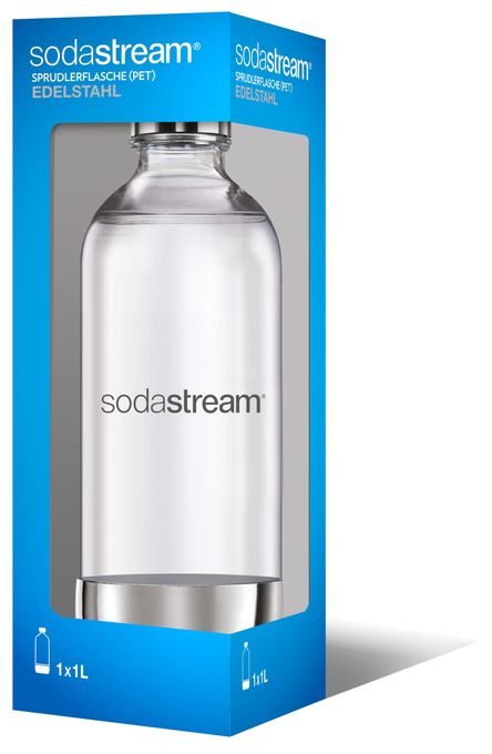 Karbonisiererflasche 1041191490 Pet-Flasche 1l Edelstahl 