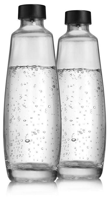Glas Karbonisierungskaraffe 1047202410 Duo-Pack 1 L Glasflasche 